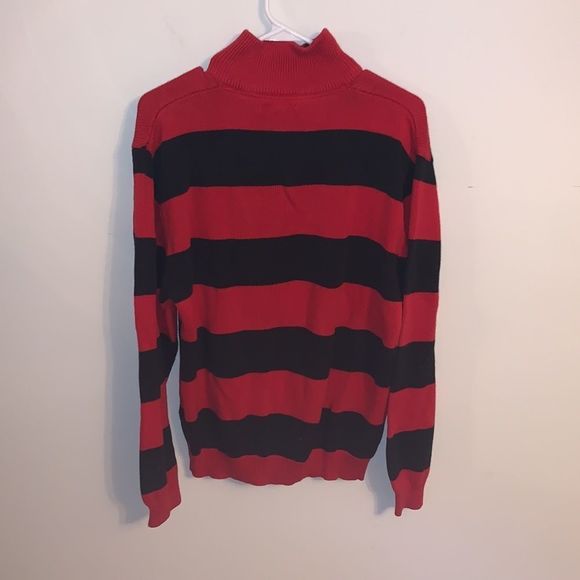 Nautica Striped Quarter Zip Sweater - Picture 4 of 4